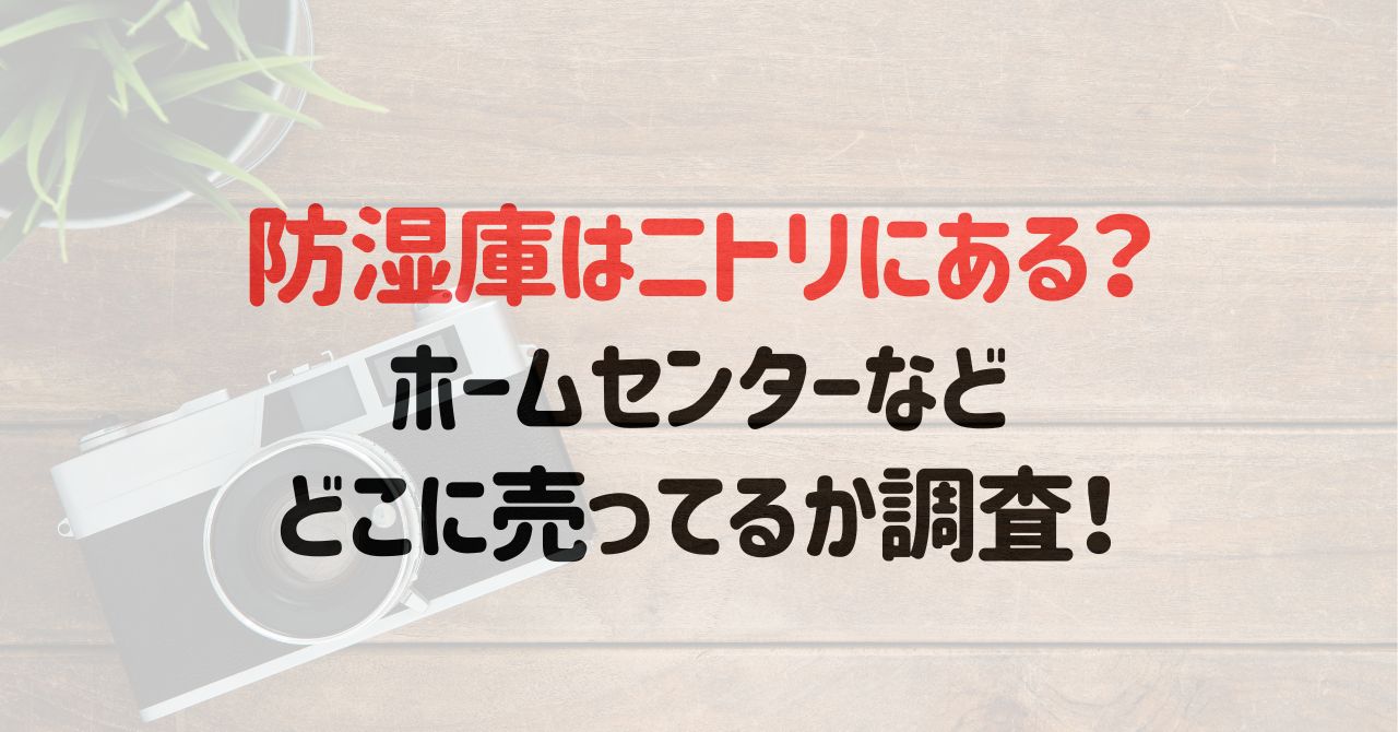 防湿庫はニトリにある？ホームセンターなどどこに売ってるか調査！